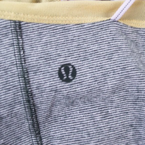 LULUEMON Stripped Open Back Cross Strap Tank 4 - Picture 4 of 8